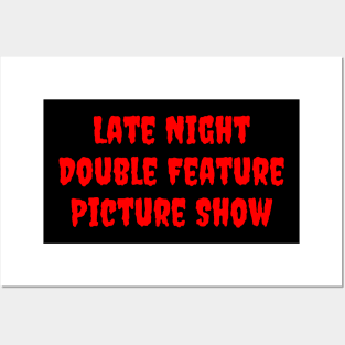 Late Night Double Feature Picture Show Posters and Art